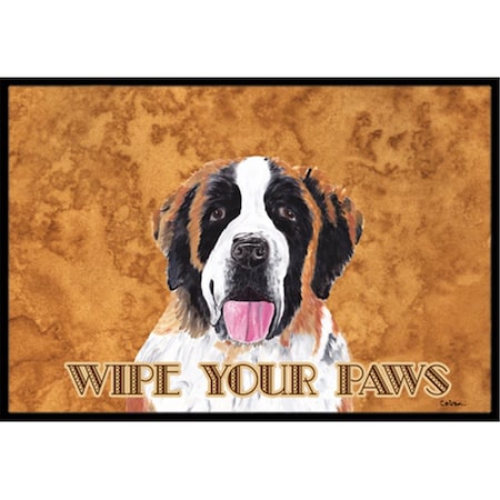 Carolines Treasures 18 x 27 in. Saint Bernard Indoor & Outdoor Doormat CA65371